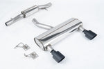 Milltek Sport exhaust system parts for 2003-2006 Audi TT 3.2 V6 quattro Coupe & Roadster (part SSXAU1037): pipework, silencers and polished silver tailpipe tips