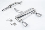 Milltek Sport exhaust system parts for 2003-2006 Audi TT 3.2 V6 quattro Coupe & Roadster (part SSXAU1038): pipework, silencers and polished silver tailpipe tips