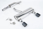 Milltek Resonated Cat-Back Exhaust System with Jet-115 Carbon Tips for Audi TT 3.2 V6 quattro 2003-2006
