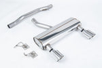 Milltek Non-Resonated Cat-Back Exhaust System with GT-115 Tips for Audi TT 3.2 V6 quattro 2003-2006