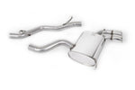 Milltek Sport exhaust system parts for 2006-2012 Audi S3 2.0 T quattro 3-Door 8P (part SSXAU123): pipework, silencers and polished silver tailpipe tips