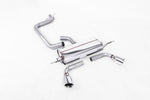 Milltek Non-Resonated Cat-Back Exhaust System Dual GT-100 Tips (For 3.2 V6 Valance) for Audi TT Mk2 2006-2011