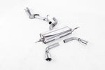 Milltek Resonated Cat-Back Exhaust System Dual GT-100 Tips for Audi TT Mk2 3.2 quattro 2006-2010