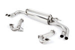Milltek Sport exhaust system parts for 2009-2012 Audi R8 V10 5.2 FSI quattro Coupé and Spyder (part SSXAU269): pipework, silencers and polished silver tailpipe tips