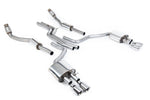 Milltek Sport exhaust system parts for 2012-2018 Audi S7 Sportback 4.0 TFSI quattro S tronic (part SSXAU331): pipework, silencers and polished silver tailpipe tips