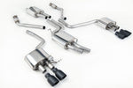 Milltek Sport exhaust system parts for 2013-2016 Audi SQ5 3.0 TFSI Supercharged (part SSXAU505): pipework, silencers and black tailpipe tips