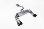 Milltek Non-Valved & Resonated Cat-Back Race Exhaust System w/ Quad GT Trims Audi S3 Saloon & Cabrio (Non-GPF) 2013-2018