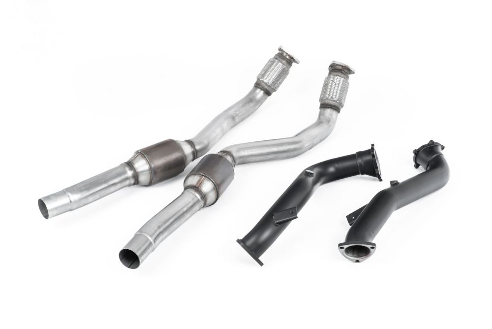 Milltek Sport downpipe and connecting pipework for 2013-2018 Audi RS6 C7 4.0 TFSI biturbo quattro inc Performance Edition (part SSXAU554), product photo (photo 2)