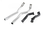 Milltek Large Bore Downpipes w/ Catalyst Bypass Pipes (For Milltek Cat-Back) Audi S6 C7 2012-2018