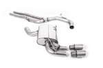 Milltek Non-Resonated Cat-Back Exhaust System Brushed Titanium Tips for Audi RS3 8P Sportback 2011-2012