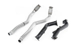 Milltek Sport downpipe and connecting pipework for 2013-2018 Audi RS7 C7 Sportback 4.0 V8 TFSI biturbo inc Performance Edition (part SSXAU634), product photo