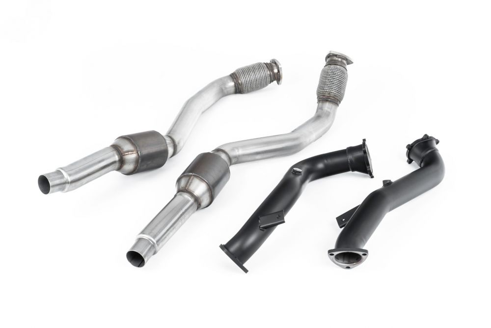 Milltek Sport downpipe and connecting pipework for 2012-2018 Audi S6 4.0 TFSI C7 quattro (part SSXAU635), product photo