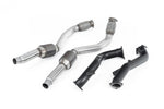 Milltek Large Bore Downpipes w/ Hi-Flow Sports Catalyst (For OE Cat-Back) Audi S6 C7 2012-2018