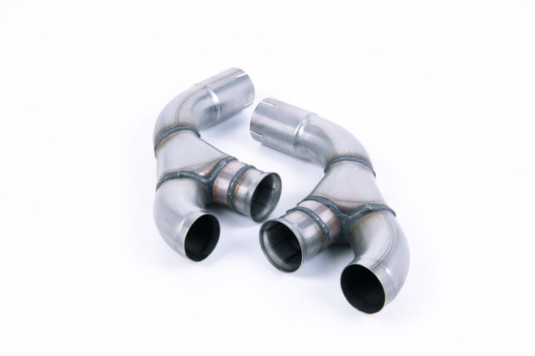 A front view of Milltek OE Tailpipe Adaptors Audi Q7 3.0TDI (218 & 272PS) 4M 2015+ with white background
