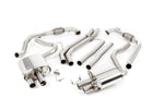 Milltek Sport exhaust system parts for 2017+ Audi S5 3.0 V6 Turbo Coupe Only B9 (part SSXAU710): pipework, silencers and black tailpipe tips (photo 2)