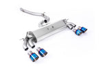 Milltek Non-Resonated Cat-Back Exhaust System w/ Quad GT Trims Audi S3 8V / 8V.2 2013-2020