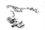 Milltek (Axle Back) Front Silencer Back System Twin 80mm w/ Oval Trims Audi RS6 C8 (Non OPF/GPF) 2020+