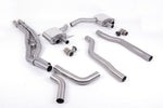 Milltek Non-Resonated Cat-back Exhaust System Twin 80mm w/ Oval Tips Audi RS7 C8 2019+ | OE Requires Cutting
