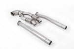 Milltek Sport downpipe and connecting pipework for 2017-2018 Audi RS3 Sportback 400PS - Non-OPF/GPF Models (part SSXAU888), product photo