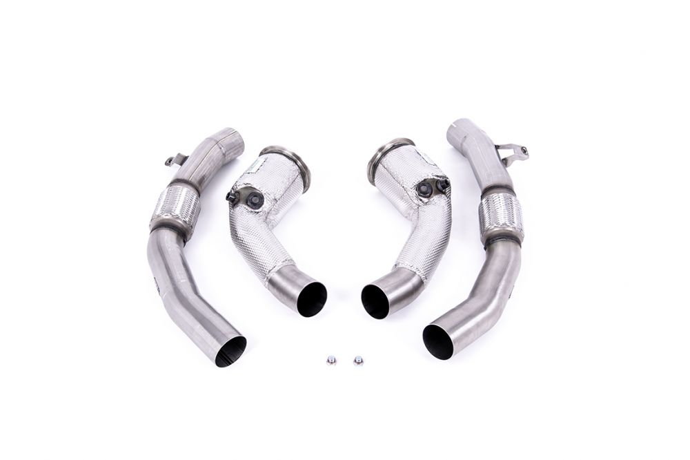 Milltek Sport catalytic converters for 2020+ Audi S8 D5 4.0 TFSI V8 Saloon / Sedan - Long Wheel Base (part SSXAU907), product photo (photo 2)