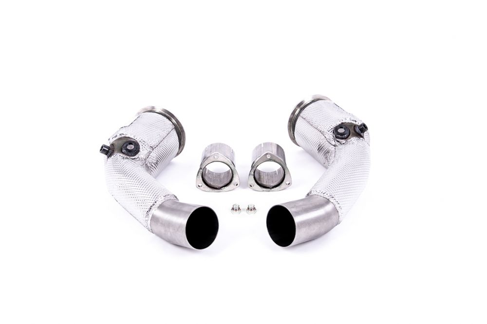 Milltek Sport catalytic converters for 2020+ Audi RS6 C8 4.0 V8 bi-turbo in Performance Edition (part SSXAU908), product photo (photo 2)