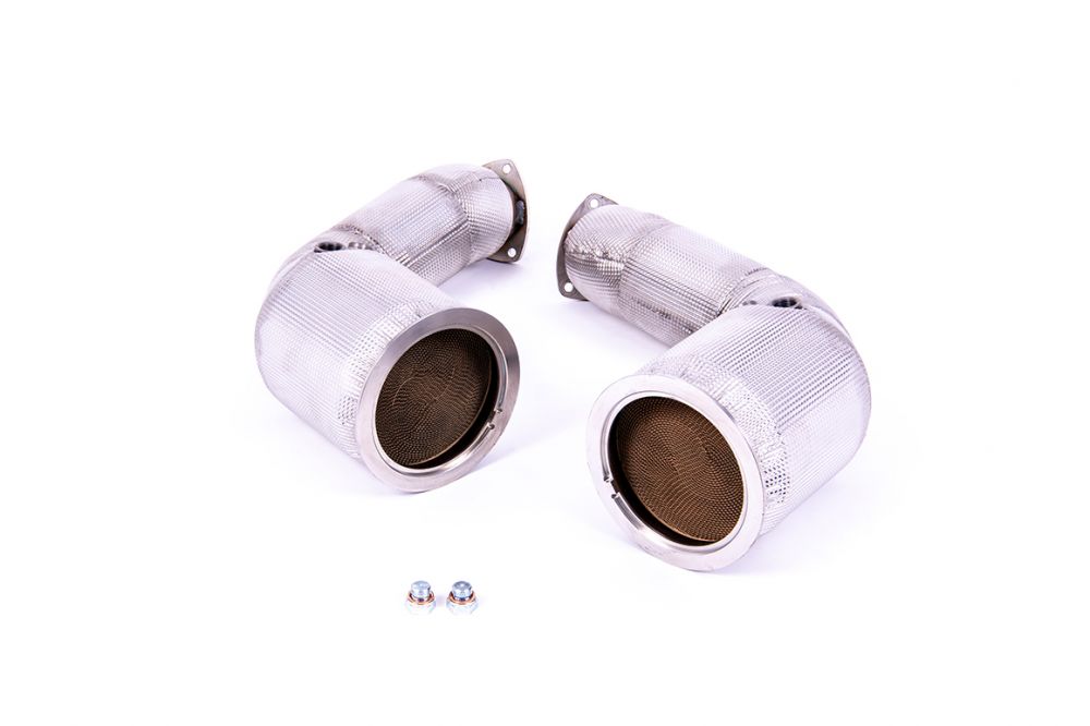 Milltek Sport catalytic converters for 2020+ Audi RSQ8 4.0 V8 Bi-Turbo (part SSXAU956), product photo (photo 2)