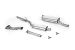 Milltek Sport exhaust system parts for 1987-1992 BMW 3 Series E30 M3 (part SSXBM1065): pipework, silencers and polished silver tailpipe tips