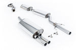 Milltek Sport exhaust system parts for 1987-1992 BMW 3 Series E30 M3 (part SSXBM1066): pipework, silencers and polished silver tailpipe tips