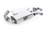 Milltek Sport exhaust system parts for 2014-2020 BMW i8 1.5T Hybrid (part SSXBM1241): pipework, silencers and polished silver tailpipe tips