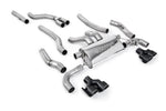 Milltek Sport exhaust system parts for 2022+ BMW 2 Series M240i Coupé (part SSXBM1252): pipework, silencers and black tailpipe tips