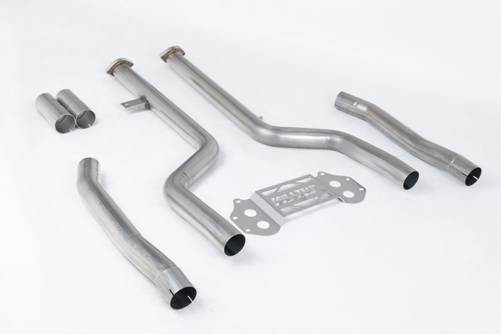 Milltek Sport straight exhaust pipe sections for 2021+ BMW 4 Series G82 M4 & M4 Competition S58 3.0 Turbo (part SSXBM1268), product photo
