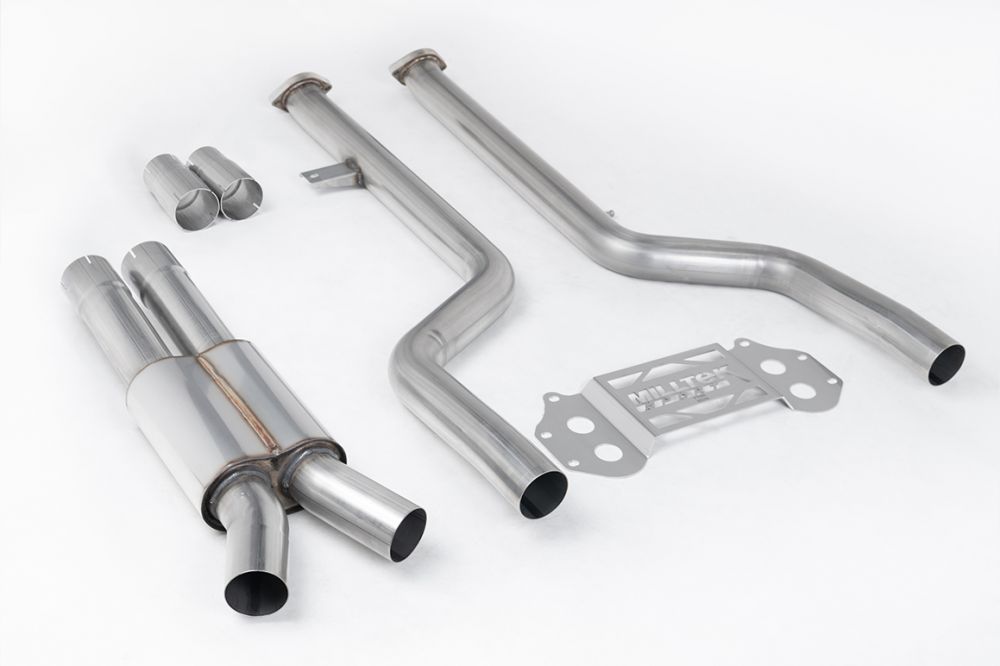 Milltek Sport straight exhaust pipe sections for 2021+ BMW 3 Series G80 M3 & M3 Competition S58 3.0 Turbo (part SSXBM1269), product photo