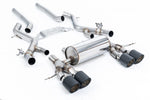 Milltek Non-Resonated Secondary Cat-Back Exhaust System with JET-115 Carbon Tips for BMW G87 M2 Coupe 2023+