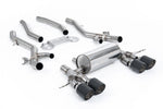 Milltek Secondary Cat-Back Exhaust System with Centre Resonator Bypass & Jet Carbon Tips for BMW G80 M3 & G82 M4 2021+