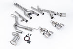 Milltek Sport exhaust system parts for 2015-2022 Dodge Challenger SRT Hellcat: pipework, silencers and polished silver tailpipe tips (photo 3)