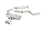 Milltek Sport exhaust system parts for 2012-2018 Ford Focus Mk3 ST 2.0-litre EcoBoost 5-Door Hatchback (part SSXFD094): pipework, silencers and polished silver tailpipe tips