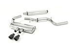Milltek Sport exhaust system parts for 2012-2018 Ford Focus Mk3 ST 2.0-litre EcoBoost 5-Door Hatchback (part SSXFD115): pipework, silencers and polished silver tailpipe tips