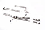 Milltek Straight Through Cat-Back Exhaust System with GT-80 Tips for Ford Fiesta Mk7 ST (5 Door) 2014+