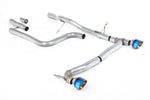 Milltek Non-Resonated GPF/OPF Cat-Back Exhaust System with GT-100 Tips (Requires Maxton Diffuser) for Ford Fiesta Mk8 (155ps Hybrid) 2020+