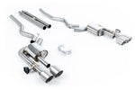 Milltek Sport exhaust system parts for 2021-2023 Ford Mustang 5.0 V8 Mach 1 (part SSXFD422): pipework, silencers and black tailpipe tips