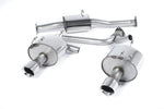 Milltek Sport exhaust system parts for 1999-2003 Honda S2000 2.0 litre AP1 (part SSXHO210): pipework, silencers and black tailpipe tips