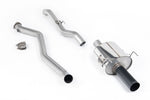 Milltek Non-Resonated Cat-Back Exhaust System with Single Wall 3.5" Tips for Acura Integra Type-R (DC-5) 2001-2006