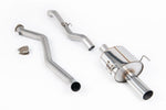 Milltek Non-Resonated Cat-Back Exhaust System with Single Wall 3.5" Tips for Acura Integra Type-R (DC-5) 2001-2006