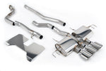 Milltek Sport exhaust system parts for 2022+ Honda Civic Type R FL5 2.0 i-VTEC (part SSXHO275): pipework, silencers and polished silver tailpipe tips