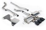 Milltek Sport exhaust system parts for 2022+ Honda Civic Type R FL5 2.0 i-VTEC (part SSXHO276): pipework, silencers and black tailpipe tips