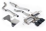 Milltek Sport exhaust system parts for 2022+ Honda Civic Type R FL5 2.0 i-VTEC (part SSXHO283): pipework, silencers and black tailpipe tips
