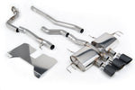 Milltek Sport exhaust system parts for 2022+ Honda Civic Type R FL5 2.0 i-VTEC (part SSXHO287): pipework, silencers and black tailpipe tips