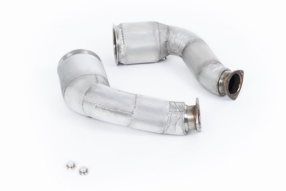 Milltek Sport downpipe and connecting pipework for 2018+ Lamborghini Urus 4.0 Twin Turbo V8 650PS (part SSXLM108), product photo