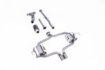 Milltek Sport exhaust system parts for 2002-2006 MINI Mk1 Cooper S (part SSXM009): pipework, silencers and polished silver tailpipe tips