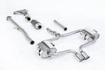 Milltek Sport exhaust system parts for 2004-2008 MINI Mk1 Cooper S Convertible (part SSXM014): pipework, silencers and polished silver tailpipe tips